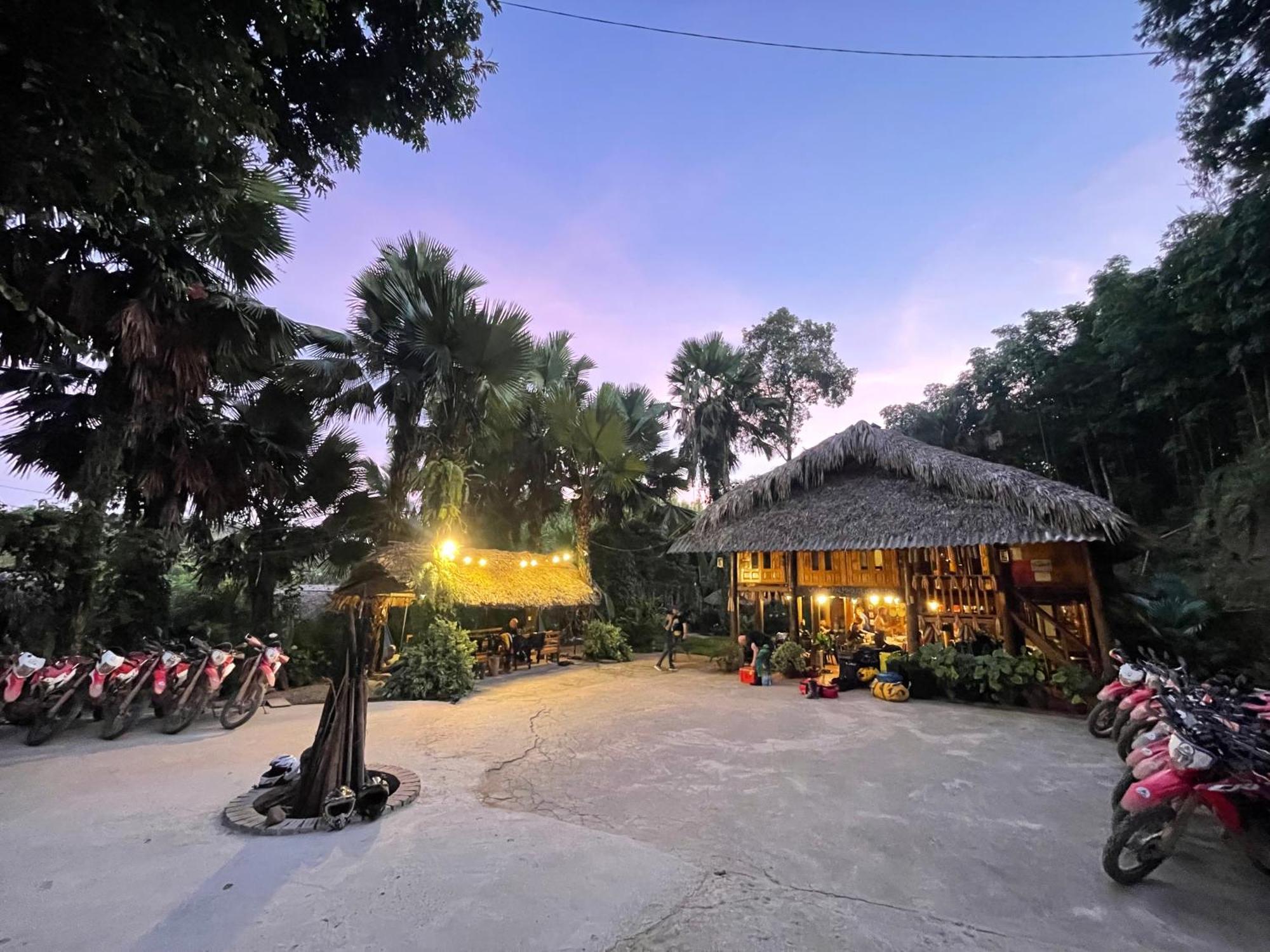 Vu Linh Palm House Homestay - Bungalow Yen Bai Exterior foto